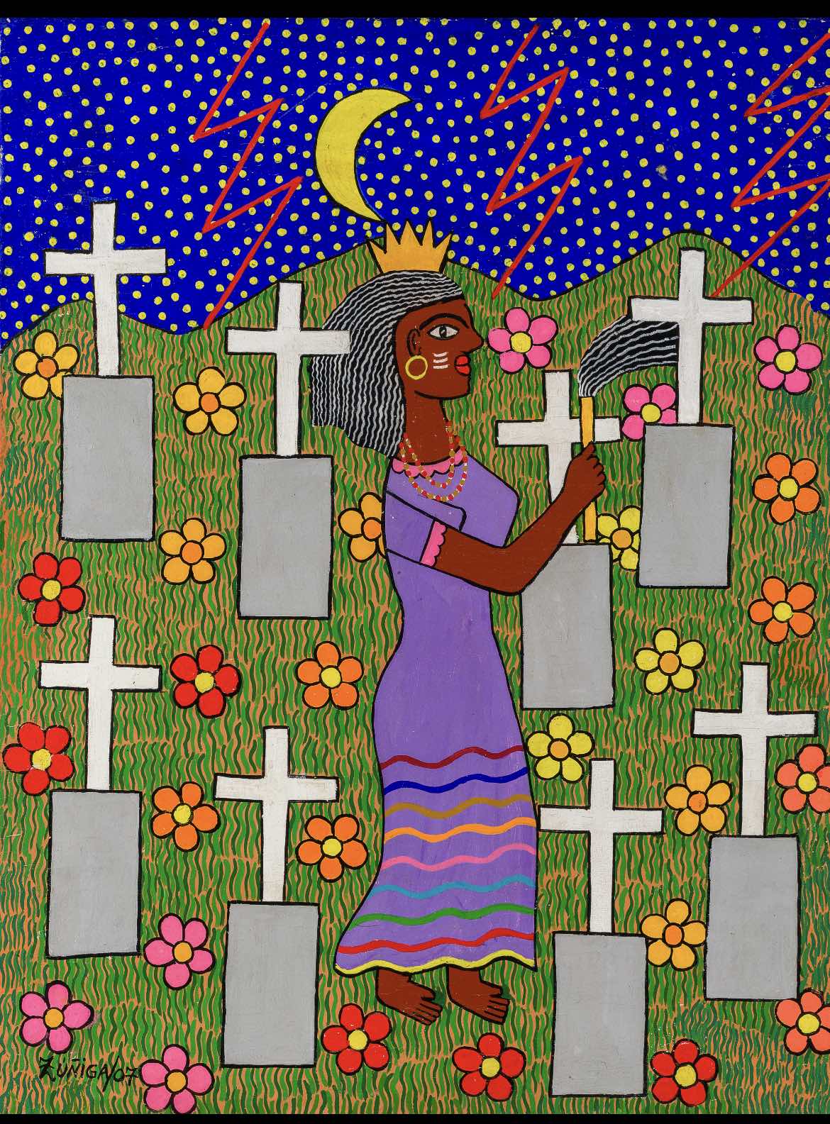 Artwork 1: Oyá by Lawrence Zúñiga Batista (1940 - 2025)