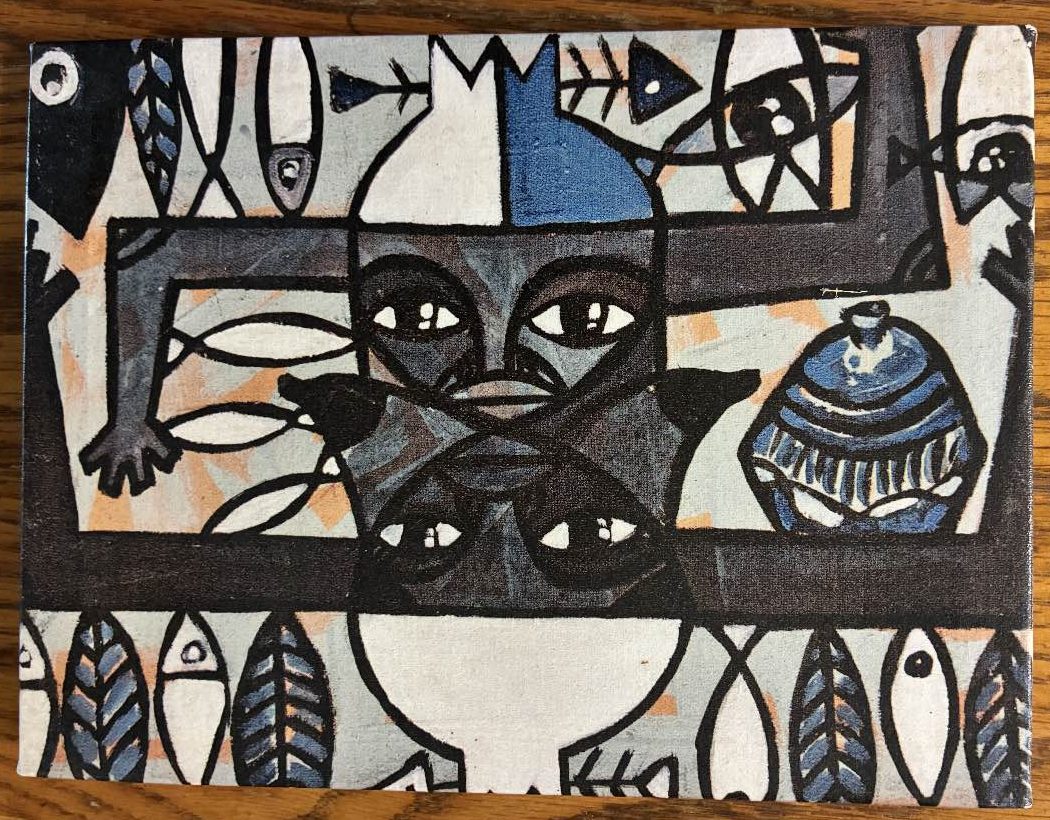 Artwork 27: Protégeme II by O'Farril (Afro-Cuban artist, small format (2017)