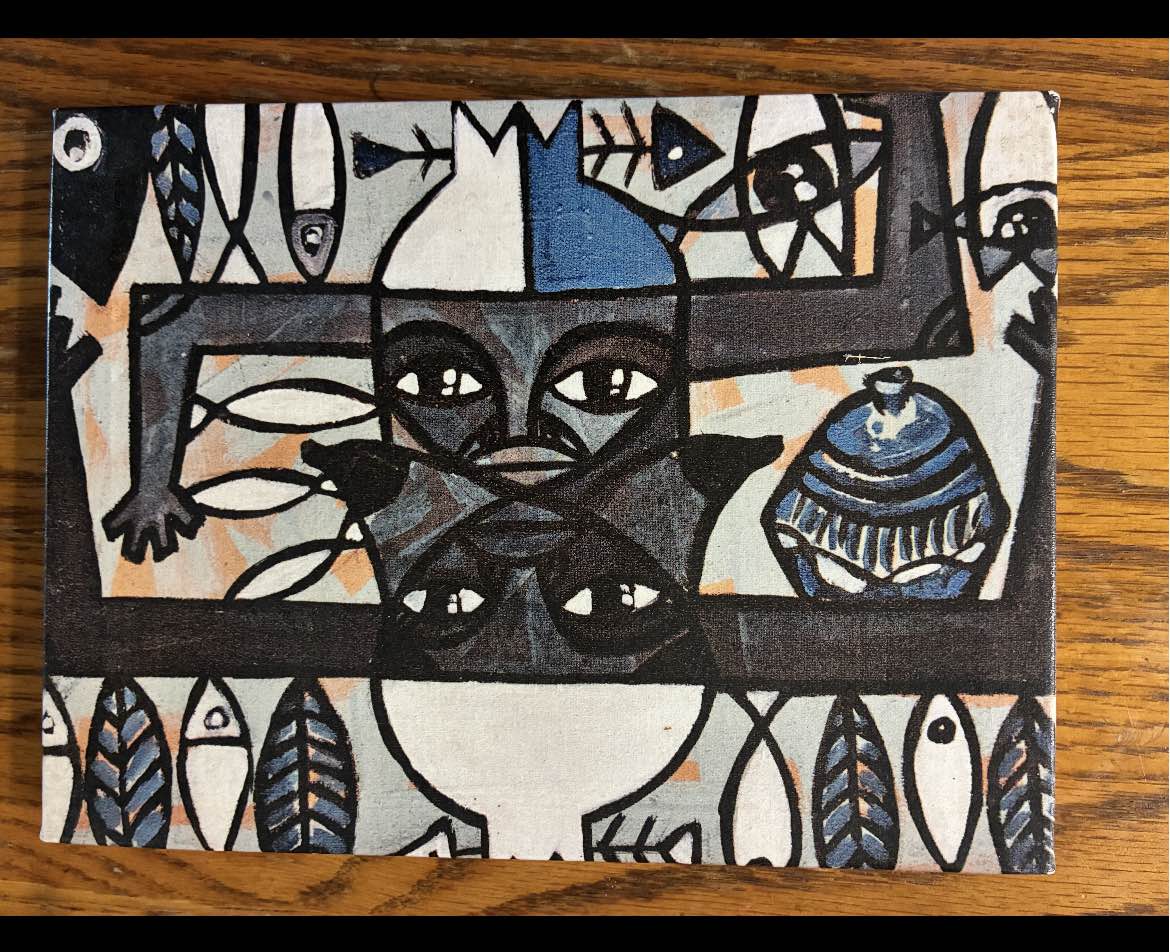 Artwork 27: Protégeme II by O'Farril (Afro-Cuban artist, small format (2017)