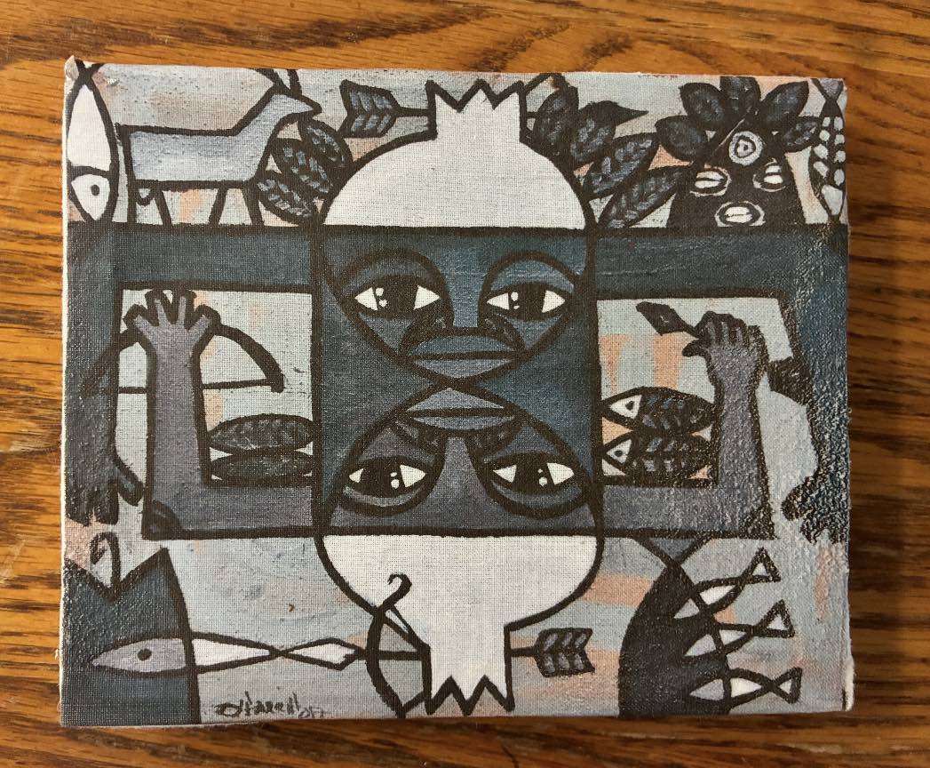 Artwork 28: Protégeme III by O'Farril (Afro-Cuban artist, small format (2017)