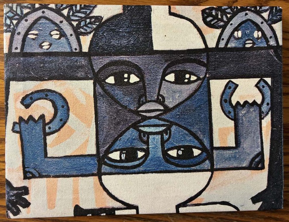 Artwork 29: Protégeme by O'Farril (Afro-Cuban artist, small format (2017)