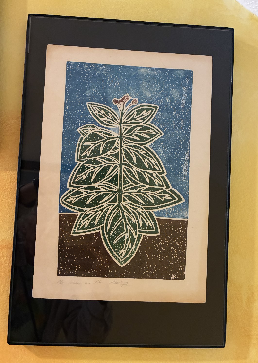 Artwork 35: Tabaco en flor p/a by Unknown (Casa Editora Papiro, Holguin)