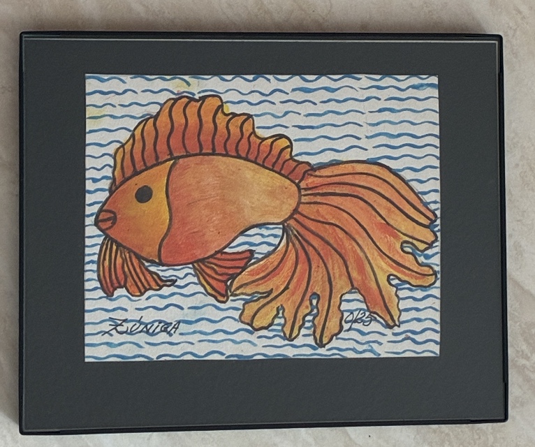 Artwork 3a: Pez de oro by Lawrence Zúñiga Batista (1940 - 2025)