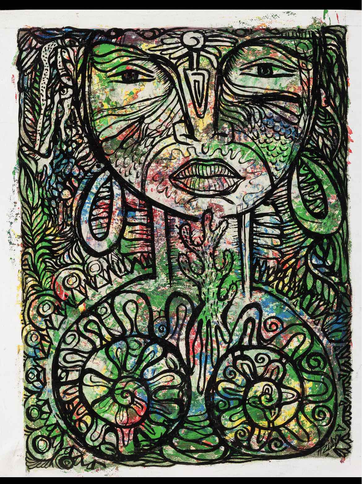 Artwork 4: Mujer con carcoles by Mildo Matos Carcasés (1962-)