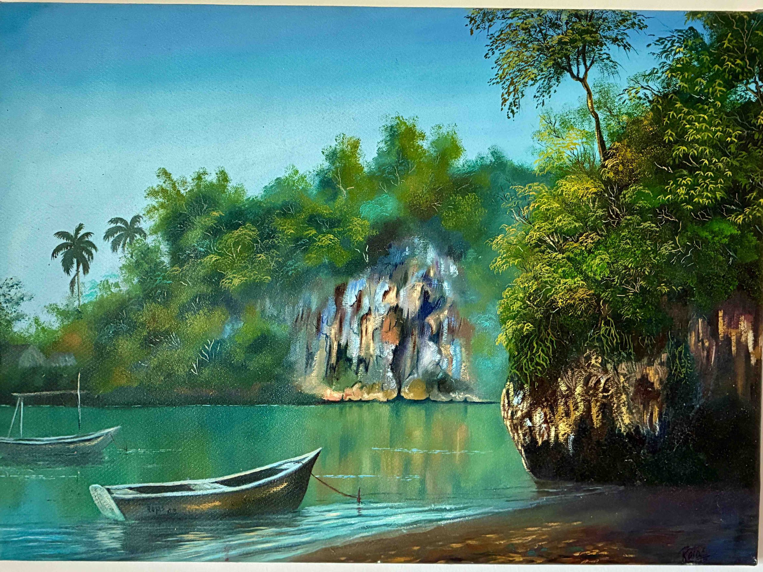 Artwork 17: Embarcaciones en Yumurí by Antonio Rojas Sanchez (1968-)